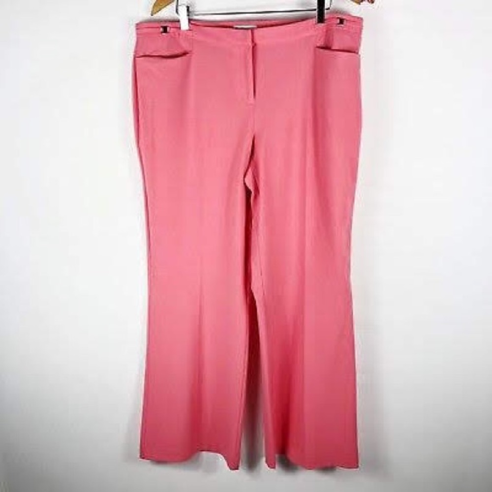 New York and company pink wide leg pants.
